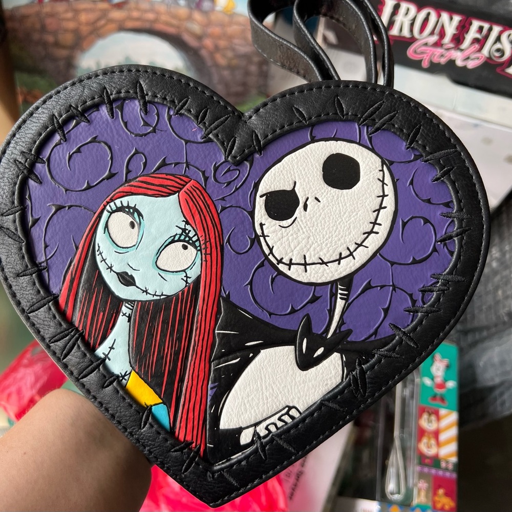 Nightmare Before Christmas - Jack & Sally Heart Crossbody by Loungefly